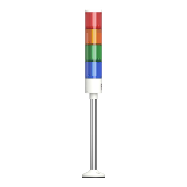 Harmony XVGK - Colonne monolithique - Ø50 - fixe R/O/V/bleu - 24V - socle - Schneider Electric - XVGKB4H