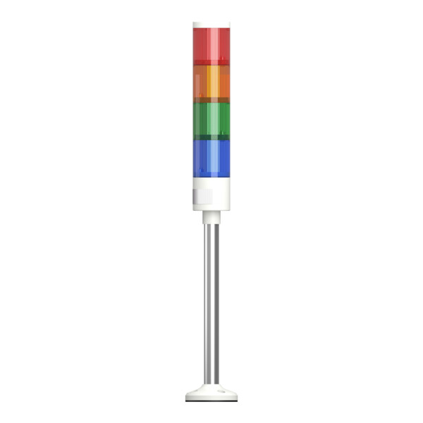 Harmony XVGK - Colonne monolithique - Ø50 - fixe R/O/V/bleu - 24V - socle - Schneider Electric - XVGKB4H