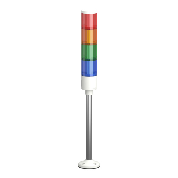 Harmony XVGK - Colonne monolithique - Ø50 - fixe R/O/V/bleu - 24V - socle - Schneider Electric - XVGKB4H