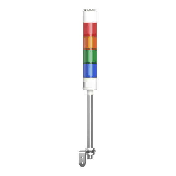 Harmony XVGK - Colonne monolithique - fixe R/O/V/bleu - 24V - buzzer - equerre - Schneider Electric - XVGKB4S