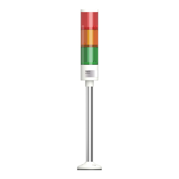 Harmony XVGK - Colonne monolithique - Ø50 - fixe R/O/V - 110VAC - socle - Schneider Electric - XVGKG3H