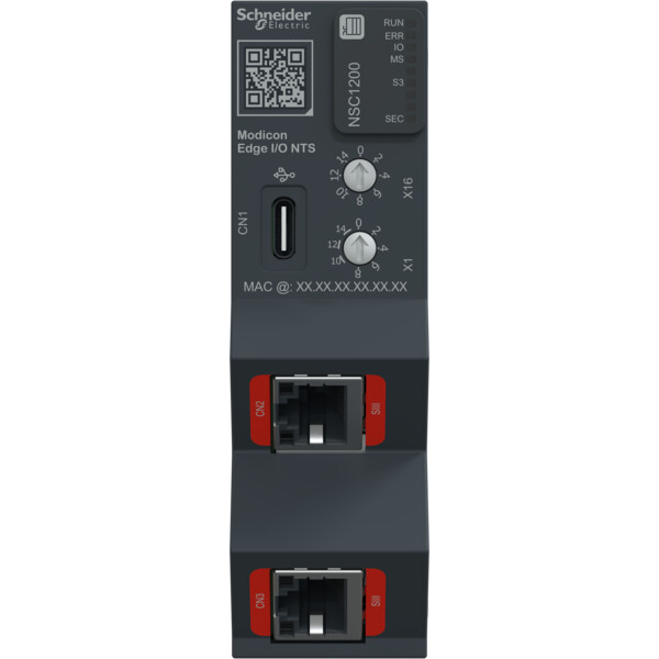 Edge I/O NTS Tête de Station seule, Serco3 100Mbps,2RJ45 - Schneider Electric - NTSNSC1200