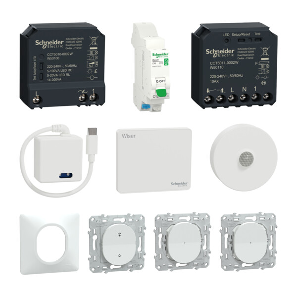 Enseignement - pack résidentiel - eclairage connecté - wiser - Schneider Electric - MD3RESIECLAIR