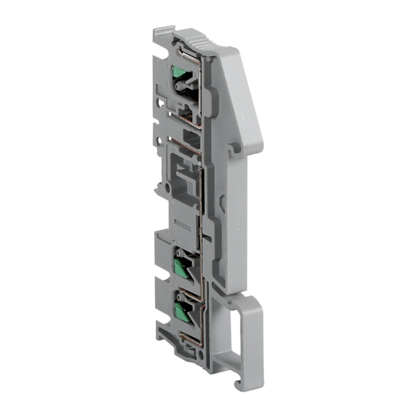 Linergy - borne push in sectionn. avec connecteurs fonction - 3pts 4mm² - gris - Schneider Electric - NSYTRP23TB
