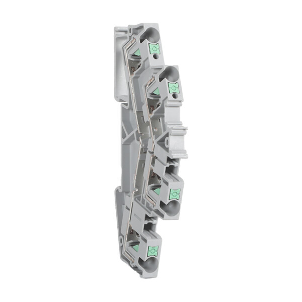 Linergy - borne push in - 2 niveaux - passant - 4 points - 4mm² - gris - Schneider Electric - NSYTRP44D