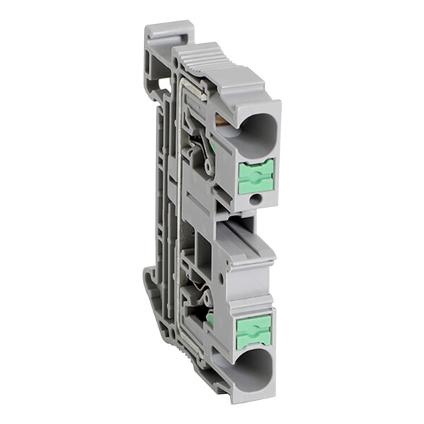 Linergy - borne push in - passant - 2 points - 6mm² - gris - Schneider Electric - NSYTRP62