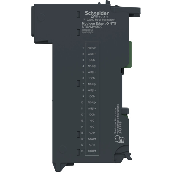 Edgeio nts module seul analogique 4 entrées/2 sorties- courant/tension- 2fils - Schneider Electric - NTSAMM0600