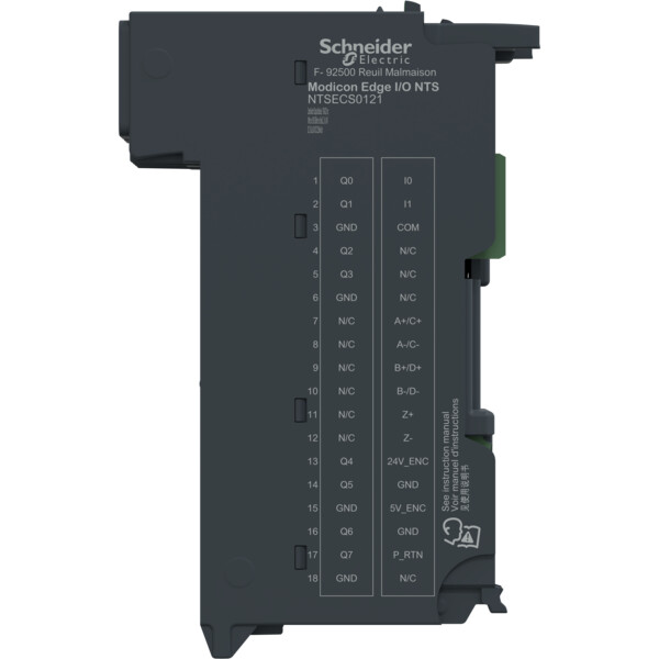 Edgeio nts module seul entrée cam - 1xrs422 inc.1mhz - sii 500khz - bissc-+2e - Schneider Electric - NTSECS0121