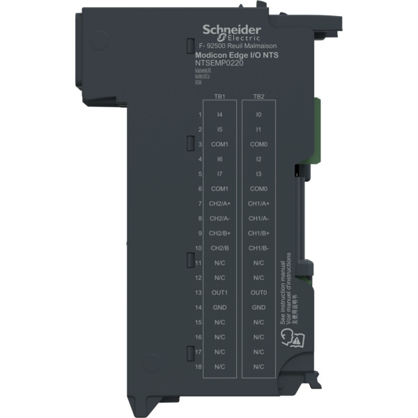Edgeio nts module seul sortie pulse x2 - rs422-8entréesrap24vcc-2s aux - Schneider Electric - NTSEMP0220
