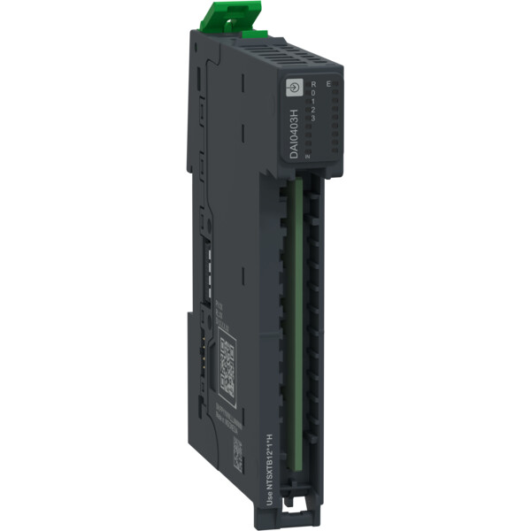 Edgeio nts module+base entrée tor 4 voies-24vca,48vcc/ca-sink-1/2/3fils - durcie - Schneider Electric - NTSDAI0403HK