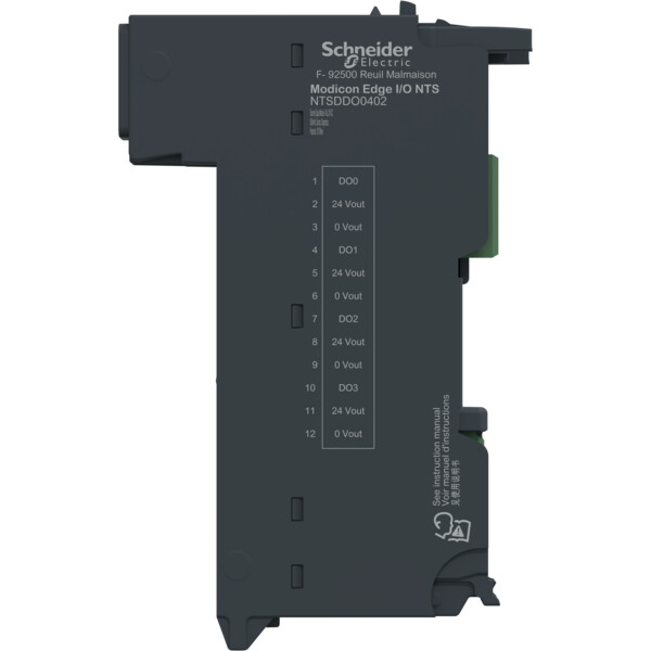 Edgeio nts module seul sortie tor 4 voies-24vcc 500ma-source-diag-1/2/3fils - Schneider Electric - NTSDDO0402
