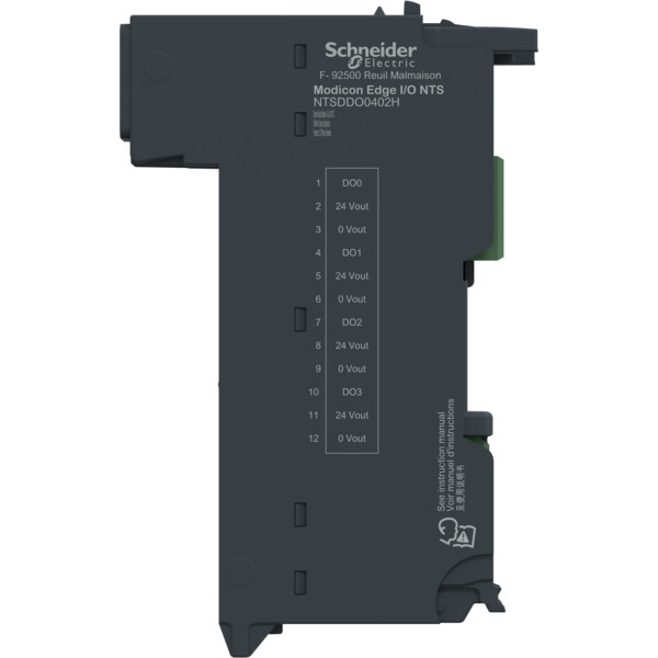Edgeio nts module seul sortie tor 4voies-24vcc500ma-source-diag-1/2/3fils-durcie - Schneider Electric - NTSDDO0402H