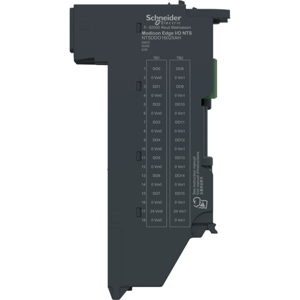 Edgeio nts module seul sortie tor 16 voies-24vcc500ma-alim-source-1/2fils-durcie - Schneider Electric - NTSDDO1602XAH