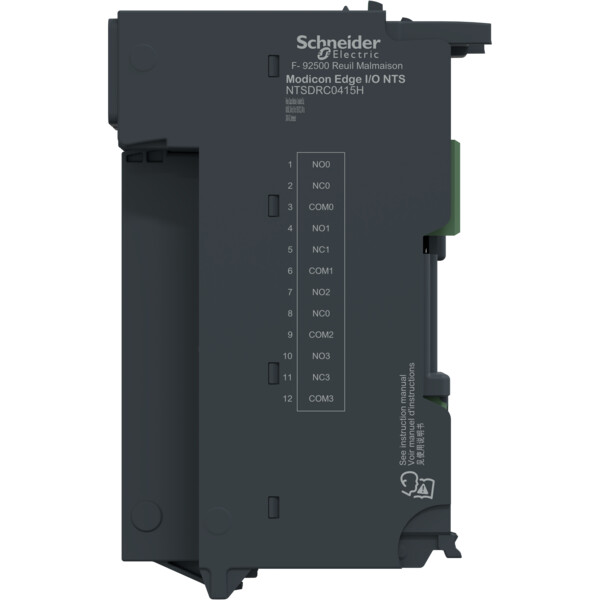 Edgeio nts module seul sortie relais 4 voies- no/nf-5à125vcc-24à240vca-5a-durcie - Schneider Electric - NTSDRC0415H