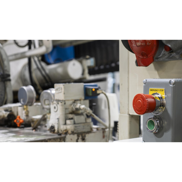 Harmony 9001k - etiquette circulaire plastique diam 75 - jaune - emergency stop - Schneider Electric - 9001KN9318