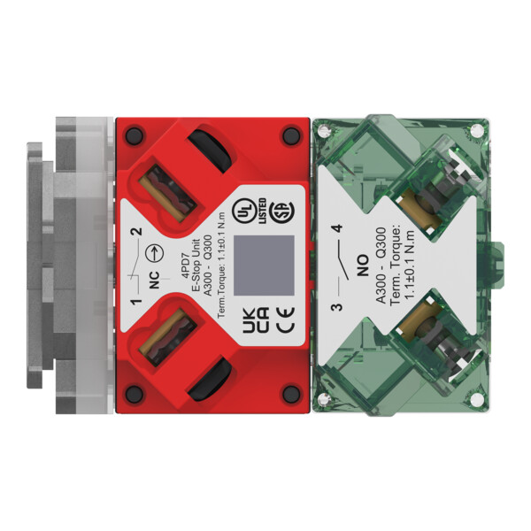 Harmony 9001k - bloc de contact pour arret d'urgence - 2 nf+ 1no - Schneider Electric - 9001KES18RES4