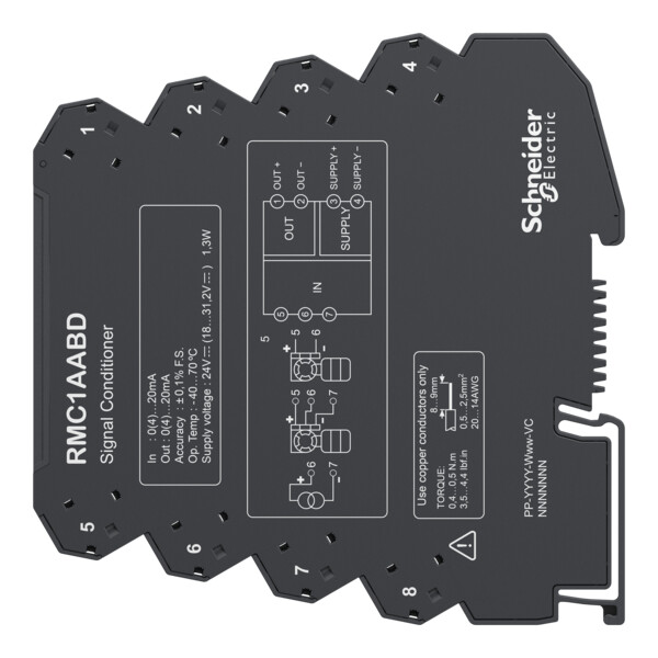 Harmony repeteur signal de courant 0/4-20ma vers 0/4-20ma - Schneider Electric - RMC1AABD