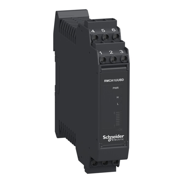 Harmony transducteur i 0-15a ac/dc vers 0-10vdc ou 0/4-20ma - Schneider Electric - RMCA1UUBD