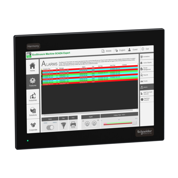 Harmony p6  - ecran modulaire, 12pw wxga, dalle capacitive - Schneider Electric - HMIDM6600WC