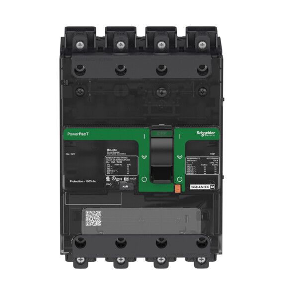 Powerpact b - disjoncteur bd - 18ka 600y/347v - tm25d - 4p - everlink - Schneider Electric - BDL46025LU