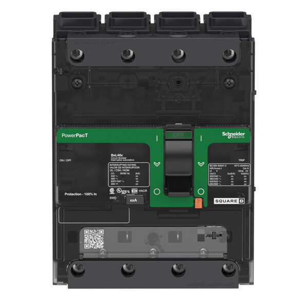 Powerpact b - disjoncteur bg - 35ka 600y/347v - tm60d - 4p - cosse - Schneider Electric - BGF46060
