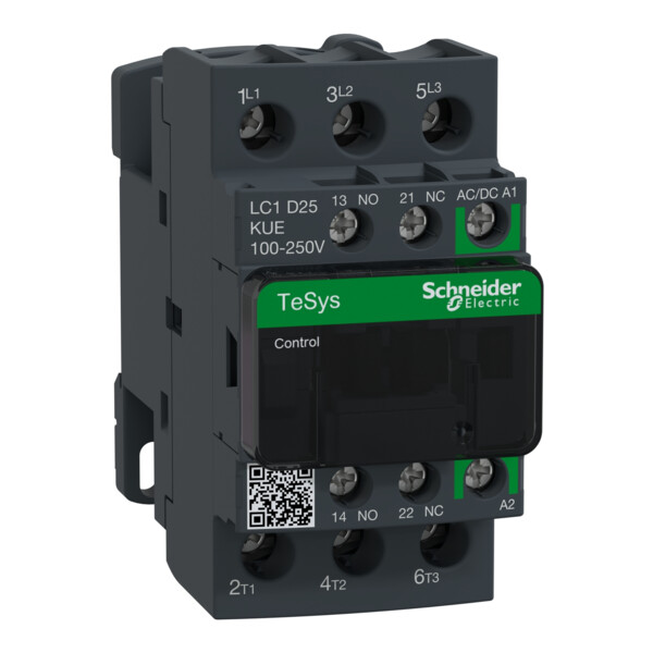 Tesys d - contacteur - 3p(3 no) - ac3 - - Schneider Electric - LC1D25KUE