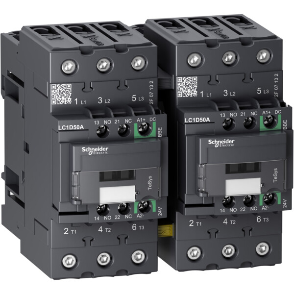 Tesys d - contacteur inverseur - 3p(3no) - ac3 - - Schneider Electric - LC2D50ABBE