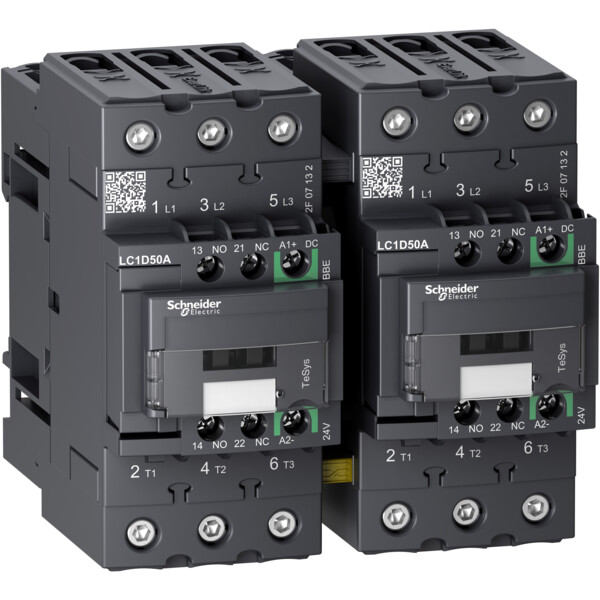 Tesys d - contacteur inverseur - 3p(3no) - ac3 - - Schneider Electric - LC2D50ABBE