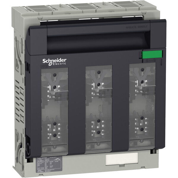 Fupact isft630 - inter sect fusib - 3p - fixe - raccordement plage - m10 - Schneider Electric - LV480808