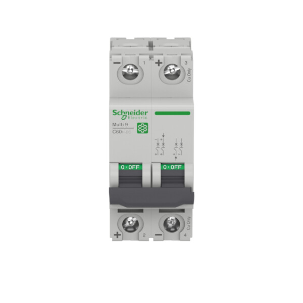 Multi9 c60h-dc - disjoncteur - 2p - 2a c 500v-dc - Schneider Electric - M9U21202