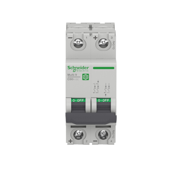 Multi9 c60h-dc - disjoncteur - 2p - 25a c 500v-dc - Schneider Electric - M9U21225