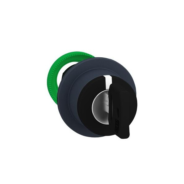 Harmony xb5 - tête bouton tourn flush - 3 posit fix - à clé n°455 - Ø22 - noir - Schneider Electric - ZB5FG5