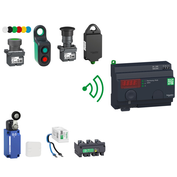 Powertag - capteur de mesure radio-fréquence - vigi dt40/ic60 - 1p+n 63a - am/av - Schneider Electric - A9MEM1560