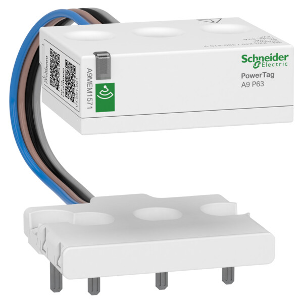 Powertag - capteur de mesure radio-fréquence - dt40 - 3p+n - 63a - amont - Schneider Electric - A9MEM1571