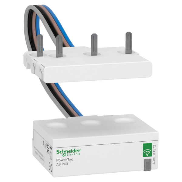 Powertag - capteur de mesure radio-fréquence - dt40 - 3p+n - 63a - aval - Schneider Electric - A9MEM1572