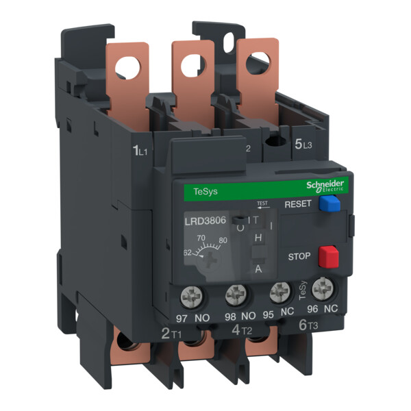 Tesys lr - relais thermique - 70-80a classe10a - différentiel - cosses fermées - Schneider Electric - LRD3806