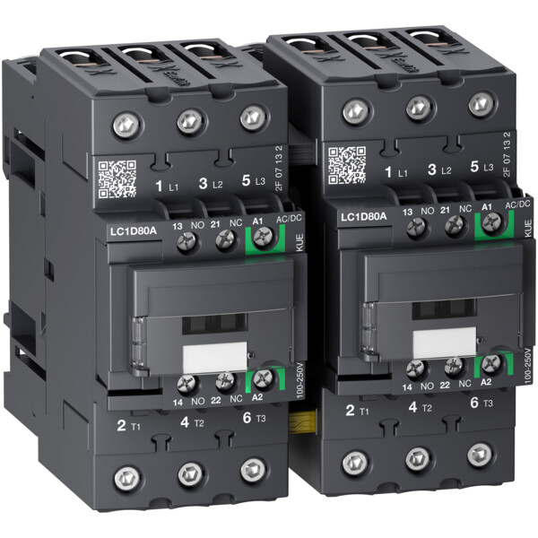 Tesys d - contacteur inverseur - 3p(3 no) - ac3 - - Schneider Electric - LC2D80ABBE