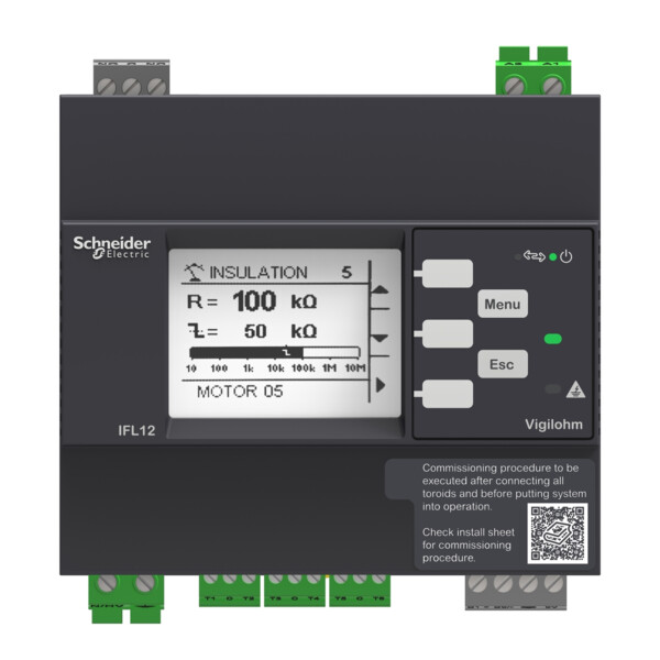 Vigilohm - localisateur auto d'isolement avancé - 12 voies - 24-48vca/cc - Schneider Electric - IMDIFL12LMC