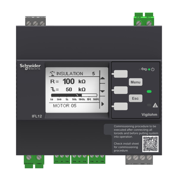 Vigilohm - localisateur auto d'isolement avancé - 12 voies - 110-440vca/cc - Schneider Electric - IMDIFL12MC