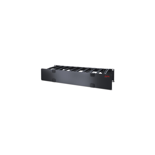 Passe-câbles horizontal - 2u - 15 cm de profondeur - à un seul côté avec capot - Schneider Electric - AR8606