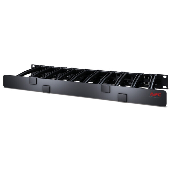 Gestionnaire câbles horizontal - 1u x 6p de profondeur - un seul côté avec cache - Schneider Electric - AR8612