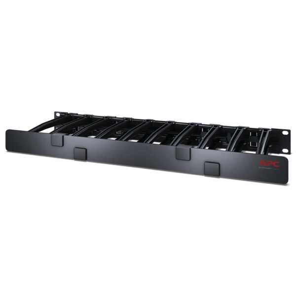 Gestionnaire câbles horizontal - 1u x 6p de profondeur - un seul côté avec cache - Schneider Electric - AR8612