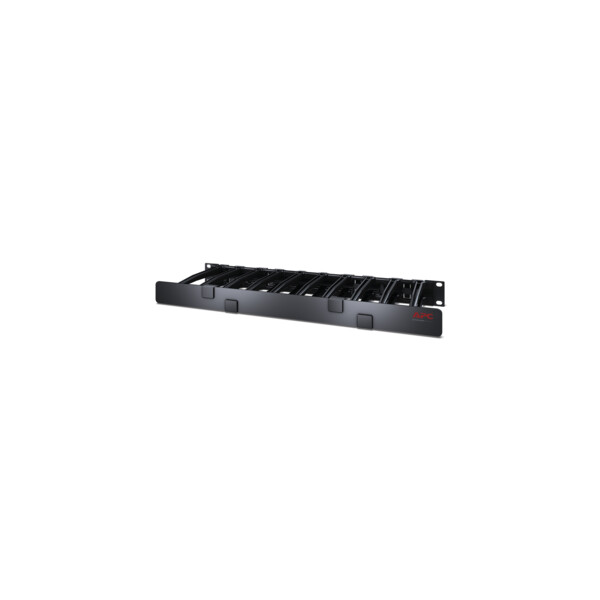 Gestionnaire câbles horizontal - 1u x 6p de profondeur - un seul côté avec cache - Schneider Electric - AR8612