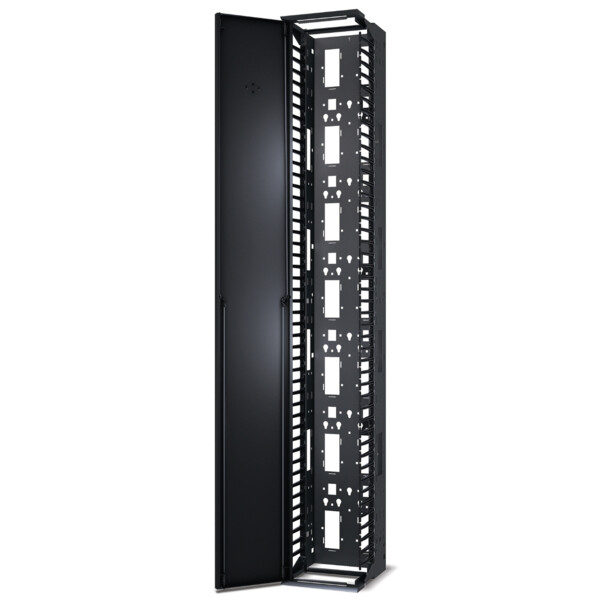 Passe-câbles vertical - pour racks à 2 et 4 montants - h213cm x l30cm - 1 côté - Schneider Electric - AR8665
