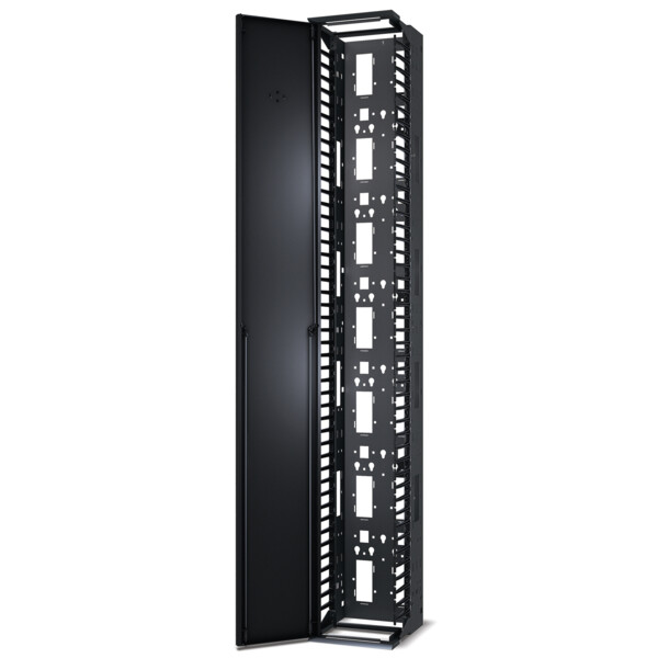 Passe-câbles vertical - pour racks à 2 et 4 montants - h213cm x l30cm - 1 côté - Schneider Electric - AR8665