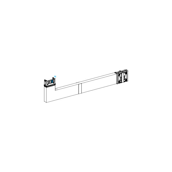 Canalis ksa - coude spéc. coupe feu 250a montage haut - a=700-1200mm-b=250mm - Schneider Electric - KSA250DLE42F