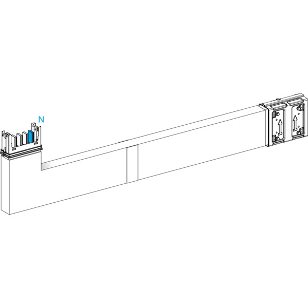 Canalis ksa - coude spéc. coupe feu 250a montage haut - a=700-1200mm-b=250mm - Schneider Electric - KSA250DLE42F