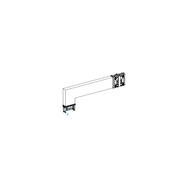 Canalis ksa - coude spécial 250a montage vers bas - a=250-750mm-b=250mm  - Schneider Electric - KSA250DLF42A