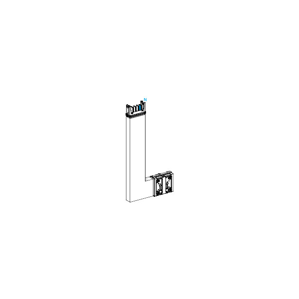 Canalis ksa - coude spécial 400a montage vers haut - a=250mm-b=250-750mm - Schneider Electric - KSA400DLE41A