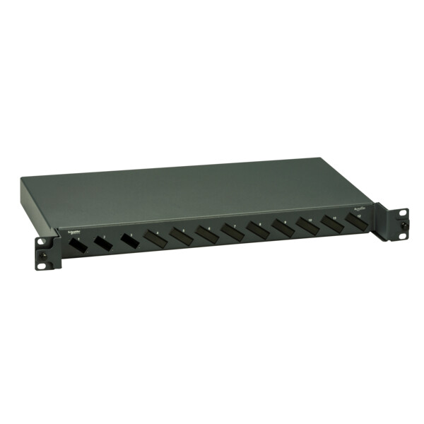 Actassi - panneau fibre 1u 24 fibres pour 12 sc duplex - à équiper - Schneider Electric - ACTFM1UBSC24U